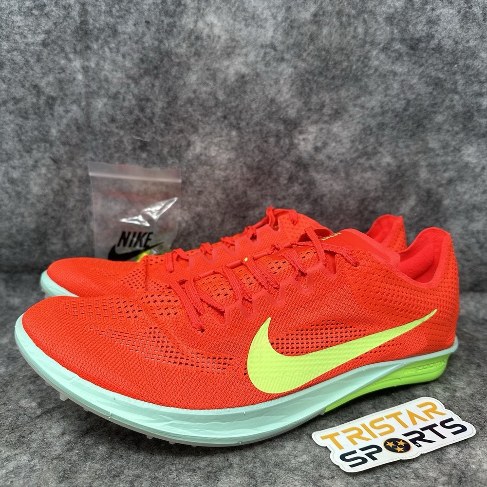 Nike ZoomX Dragonfly 2 Track Shoes Mens Size 4 Crimson Lime Spikes FD8413-600